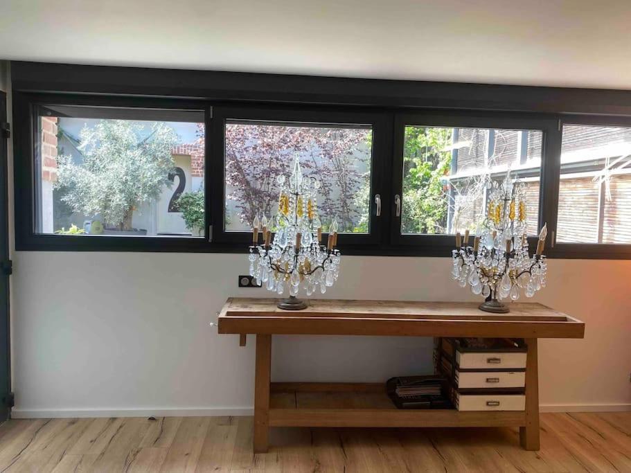 Rare ! Loft Atypique Centre-Ville Parking Jardin Reims Luaran gambar