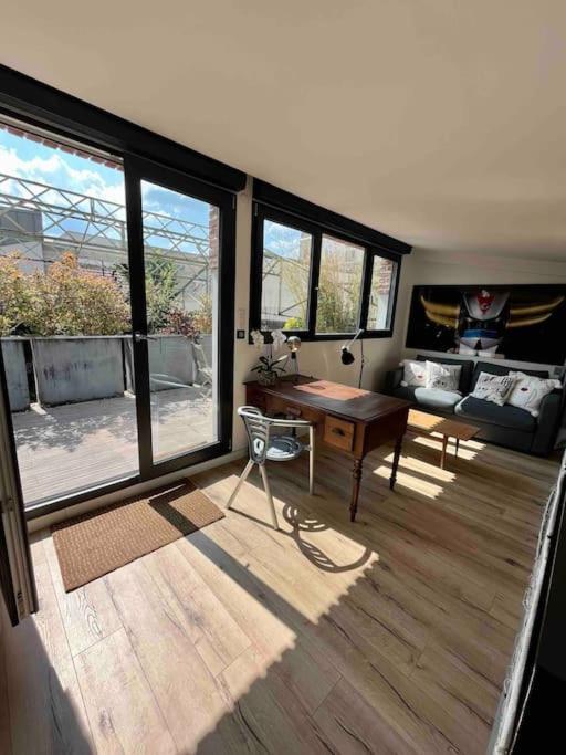 Rare ! Loft Atypique Centre-Ville Parking Jardin Reims Luaran gambar