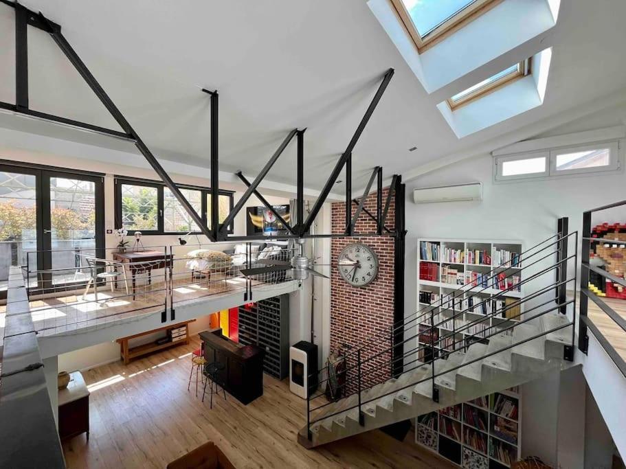 Rare ! Loft Atypique Centre-Ville Parking Jardin Reims Luaran gambar