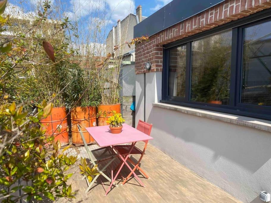 Rare ! Loft Atypique Centre-Ville Parking Jardin Reims Luaran gambar