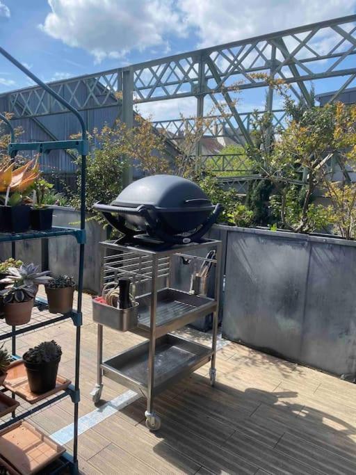 Rare ! Loft Atypique Centre-Ville Parking Jardin Reims Luaran gambar