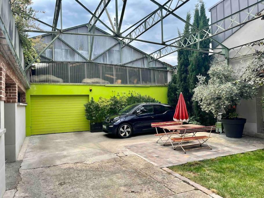Rare ! Loft Atypique Centre-Ville Parking Jardin Reims Luaran gambar