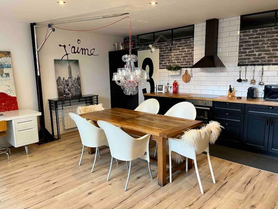 Rare ! Loft Atypique Centre-Ville Parking Jardin Reims Luaran gambar